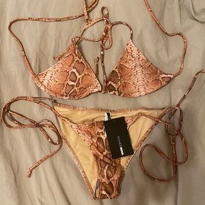 Snake skin bikini